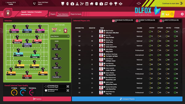 دانلود نسخه فشرده بازی RUGBY LEAGUE/UNION TEAM MANAGER 3 برای PC