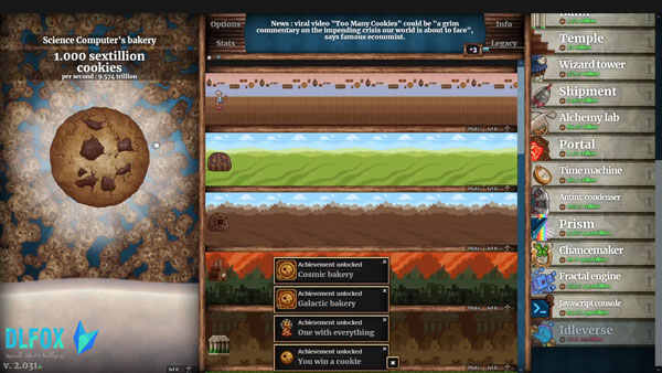 دانلود نسخه فشرده بازی COOKIE CLICKER برای PC