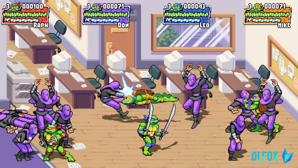 دانلود نسخه فشرده بازی TEENAGE MUTANT NINJA TURTLES: SHREDDERS REVENGE برای PC