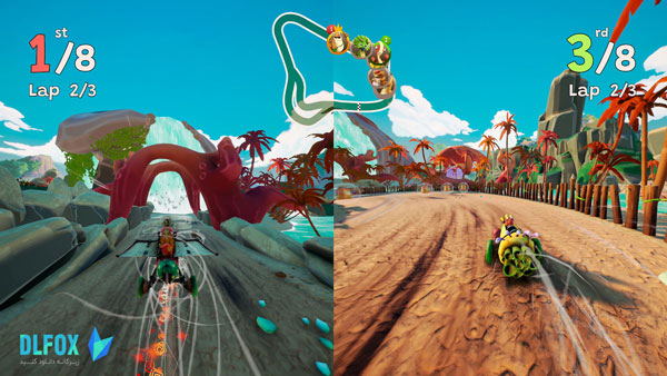 دانلود نسخه فشرده بازی Gigantosaurus: Dino Kart برای PC