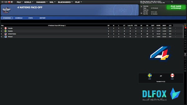 دانلود نسخه فشرده بازی Franchise Hockey Manager 11 برای PC