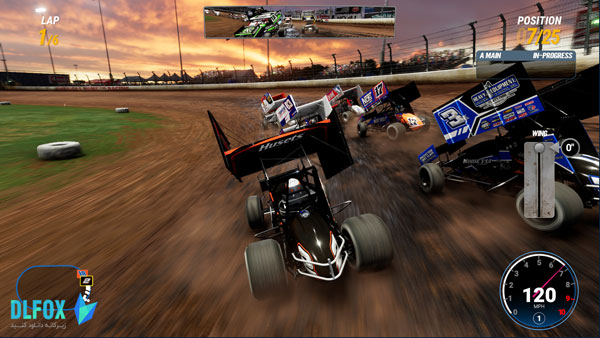 دانلود نسخه فشرده بازی World of Outlaws: Dirt Racing 24 Gold Edition برای PC