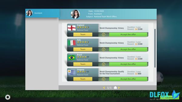 دانلود نسخه فشرده بازی Football Tactics And Glory World Championship برای PC